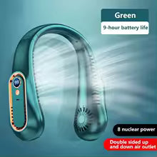 Ventilador de Cuello AirFlow™ — Frescor instantáneo 360° sin aspas | Batería 9h